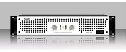 Potencia Sae Audio Tx800 Stereo Clase 500w (4 Ohms) 2 X 300w