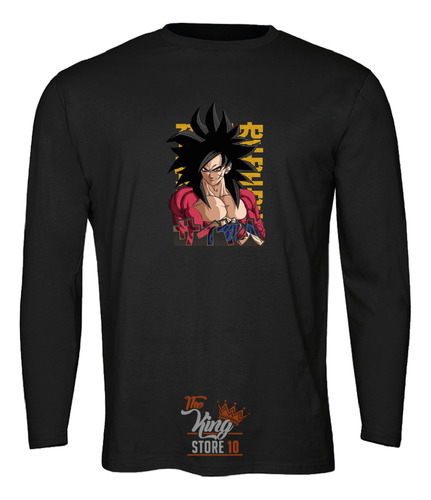 Polera Manga Larga, Goku Super Saiyan 4, Dragon Ball, Anime