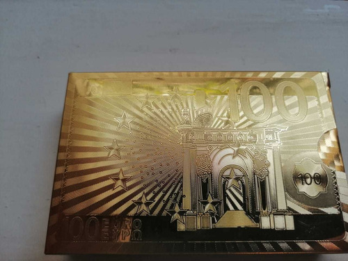 Cartas Naipes Dorados Impermeables Elegantes Para Jugar