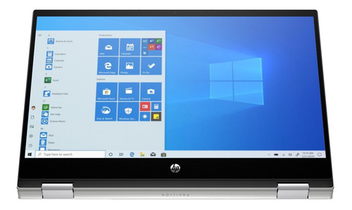 Imagen 2 de 4 de Notebook HP Pavilion x360 14M-DW0013DX natural silver táctil 14", Intel Core i3 1005G1 8GB de RAM 128GB SSD, Intel UHD Graphics 1366x768px Windows 10 Home
