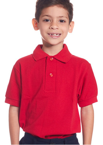 Chemise Escolar 100 Cotton Club Roja (tallas 4 6 8 10)