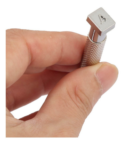 Conjunto De Carimbos De Couro, Perfurador De Letras, Perfura