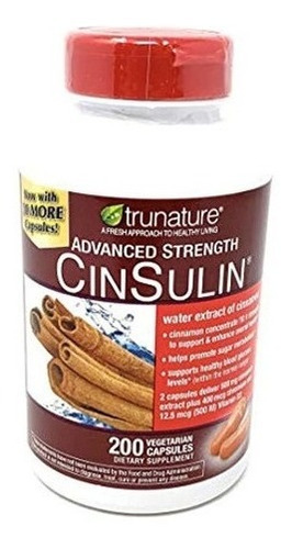 Paquete De 2 Capsulas Trunature Advanced Strength Cinsulin 