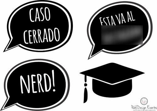Props Listos Para Imprimir! Graduación Carteles Egresados