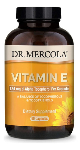 Vitamina E 90 Cap Dr  Mercola - Un - Unidad A $5454