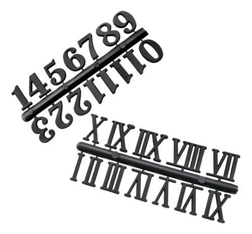 Kit De Números De Reloj Negro, Números De Reloj Digital De B