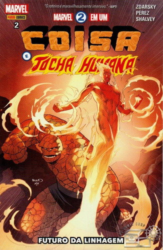 Marvel 2 Em Um: Coisa E Tocha Humana, De Chip Zdarsky. Série 1, Vol. 2. Editora Panini, Capa Mole, Edição 1 Em Português, 2019