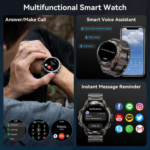 Reloj Inteligente Kospet Tank T3 Ultra Gps Para Hombre Con 2
