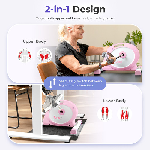 Mini Bicicleta Sunny Health - Ejercicio Bajo Escritorio P23