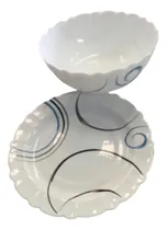Comprar Conjunto De 12 Pratos:6 Pratos Rasos E 6 Pratos Fundos-opal