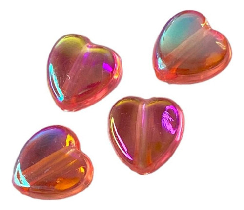 Pack 25 Unidades Cristales Acrílicos Con Forma De Corazón