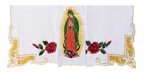 Mantel 3.5m Para Altar De Bordado Especial Virgen Guadalupe