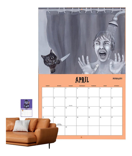 Calendario De Pared De Gatos 2024 Calendario De Pared 2024 G
