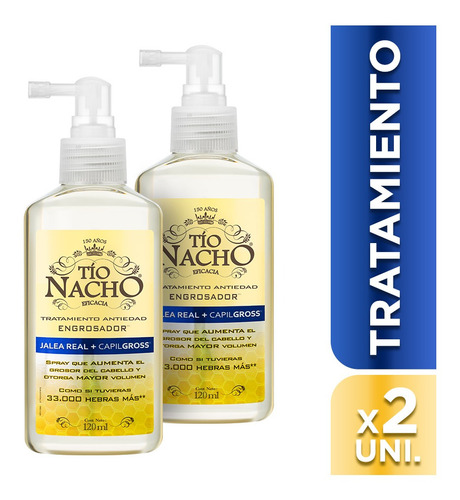 Tío Nacho Tratamiento Engrosador Spray 125ml X 2u