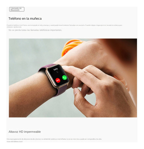 Ideal Para Todossmartwatch Deportivo, Llamada Bluetooth, Notificaciones, Resist. Al Agua, Ios/android, Monitoreo De Corazón Y Sueño. Ultra - Resistente, Batería Longa, Modelo Q19 Max Negro