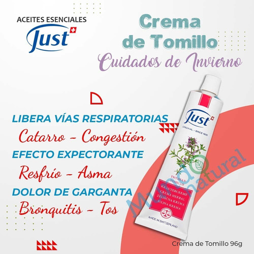 Imagen 2 de 5 de Tomillo Swiss Just 96grs Tamaño Grande Original Envío Gratis