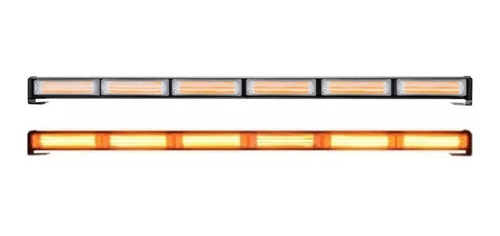 Barra Torreta Cob Led 6 Módulos Luz Ambar Fija Y Estrobo !