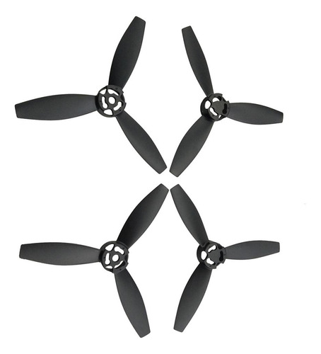 4 Pcs Hélices Rotors Accesorio Para Parrot Negro