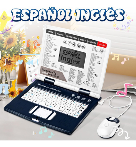 Portátil Educativo Y Bilingüe Español/inglés Con 130 Juegos
