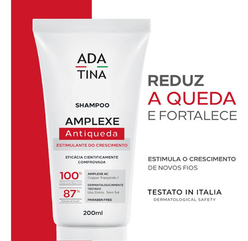 6 Un De 200ml Ada Tina Amplexe Shampoo Antiqueda
