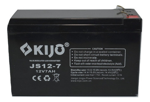 Batería Para No Break Kijo  Recargable Js712 12v, 7ah Js12-7