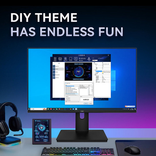 Atualização Do Tema Monitor... 5 Ips Display Cpu/gpu Abs Diy