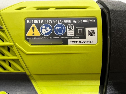 Ryobi Rj1861v Sierra De Sable Recíproca 120v 12a (Usado)