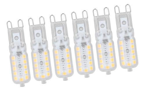 6 Bombillas Led G9 De 5 W Cubierta Transparente 22 Led