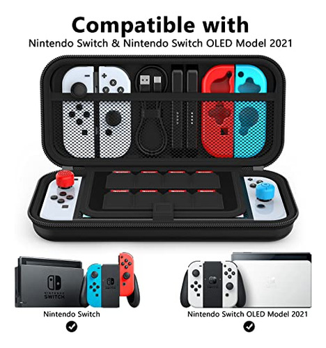 Pack De Funda Protectora Para Nintendo Switch Oled - Black
