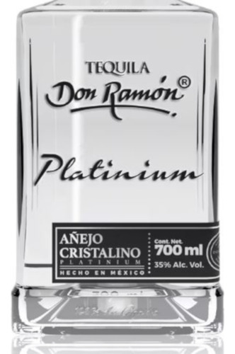 Pack De 2 Tequila Don Ramón Añejo Cristalino Platinum 700 Ml