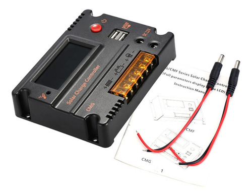 Anself - Panel De Control De Carga Solar (20 A, 12 V, 24 V)