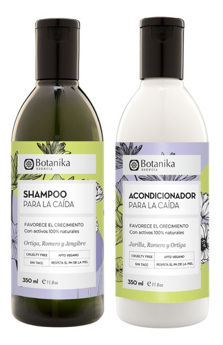 Kit Shampoo Y Acondicionador Anticaida Premium Botanika