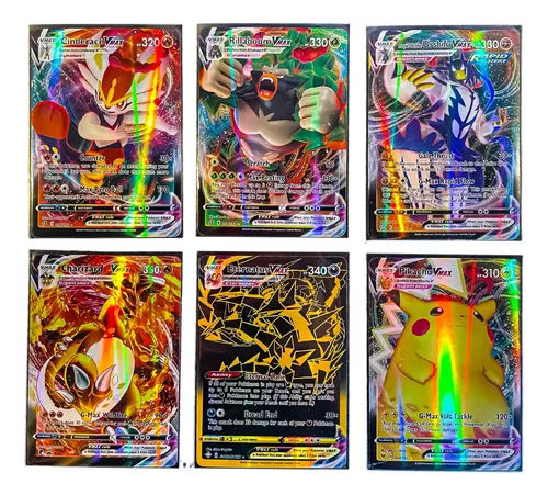 20 Cartas Pokemon Vmax Sem Repetir + 1 Carta Charizard Vmax