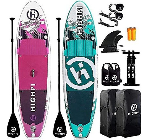 Highpi Tablas Inflables De Remo De Pie, 10'6''x32''x6''x6'' 