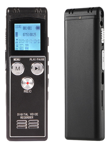 Grabador De Voz Digital 8+reproductor Mp3 32g Con Micrófono
