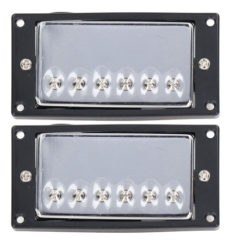 Guitarra De Doble Bobina Pickup Neck Bridge Metal Para Estil