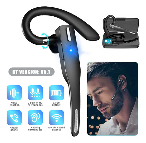 Auriculares Inalámbricos Bluetooth 5.1 Con Micrófono Dual Y
