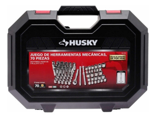 Autocle Marca Husky 70 Piezas Herramientas Mecanicas De 3/8