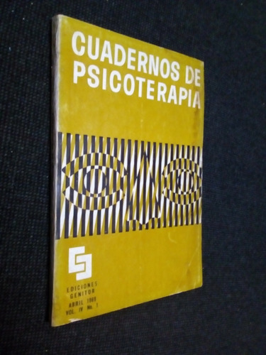 Cuaderno De Psicoterapia Volumen Iv Numero I Jacobo Moreno