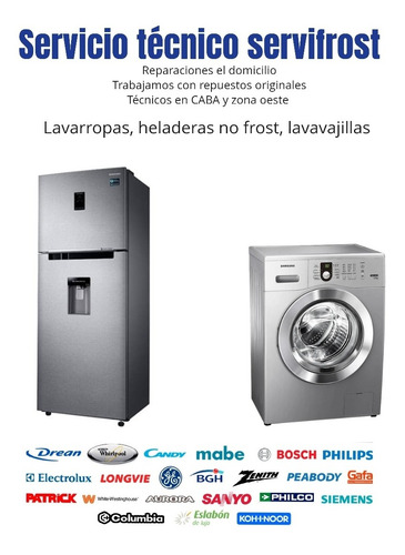 Imagen 1 de 5 de Servicio Técnico Heladeras Y Lavarropas Caba Y Zona Oeste.