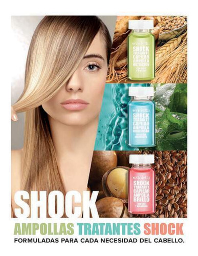 Kit 3 Ampollas Tratantes Para Cabello