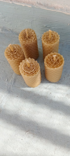Velas Panal De Cera De Abejas Dorado Velas Panal Miel