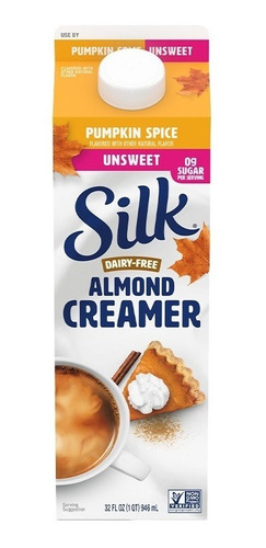 Silk Dairy Free Almond Creamer Pumpkin Crema Para Café Pumpk