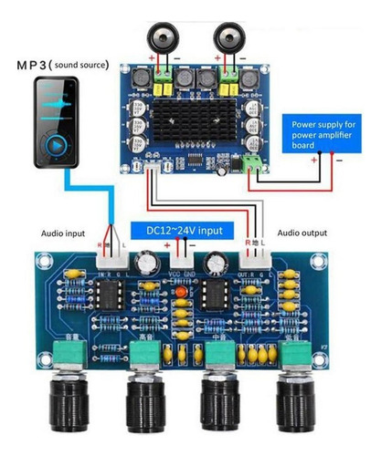 Módulo De Licencia De Amplificador De Potencia 2x Xh-a901