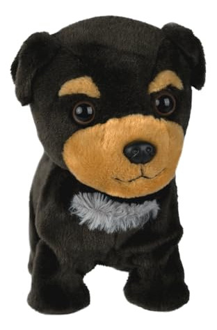 Yh Yuhung Black Walking And Barking Puppy Dog Stuffed Animat
