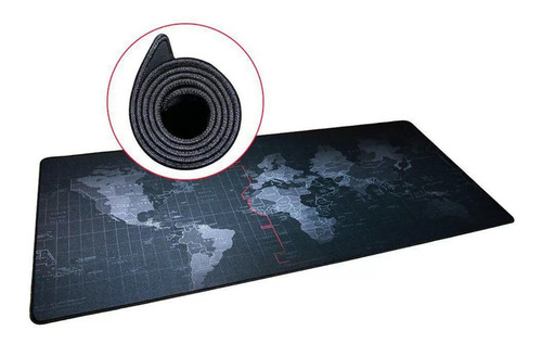 Imagem 6 de 9 de Mouse Pad Gamer Grande 70x35cm Mapa Mundi Exbom Mp-7035c28