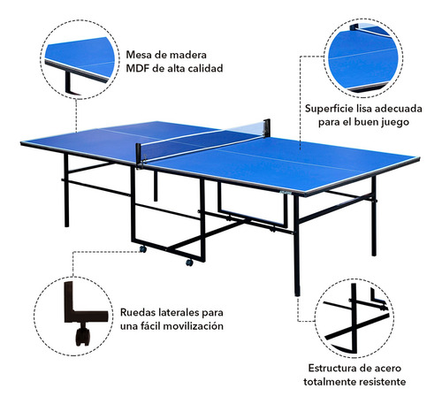 Mesa De Ping Pong Plegable
