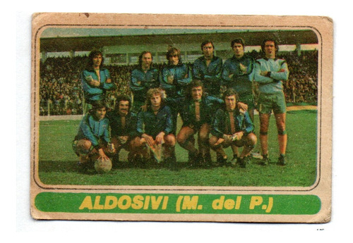 Figurita Aldosivi Tarjeton Formacion Futbol Fulbito 1974