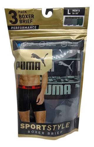 Boxer Puma Para Hombre Sportstyle 3 Pack