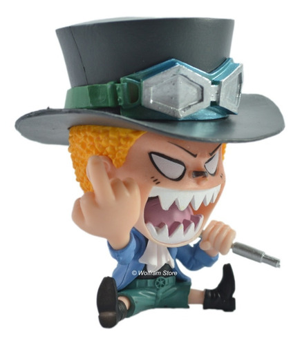 Figura Muñeco Gashapone De One Piece Cabezona Sabo